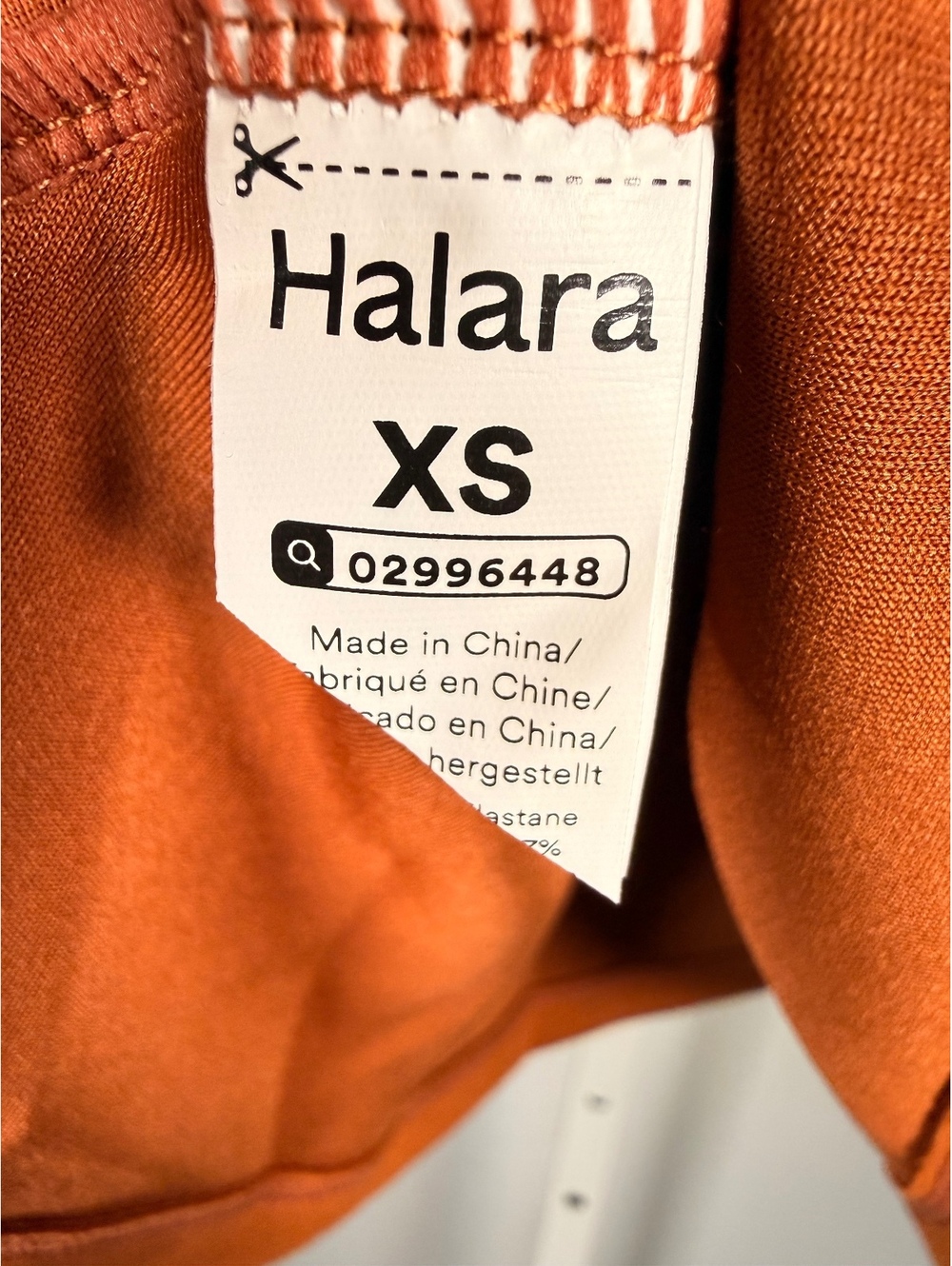 Halara Round Neck Short Sleeve Work Peplum Top Glazed Ginger Size XS - Picture 5 of 8
